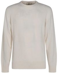 Altea - Ribbed-Knit Raglan-Sleeve Sweater - Lyst