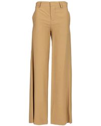 Al Duca d'Aosta - Twill Wide-Leg Tailored Trousers - Lyst