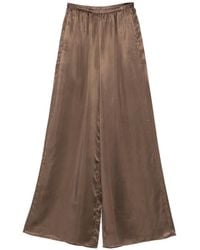Ruohan - Satin-Finish Elasticated-Waist Trousers - Lyst