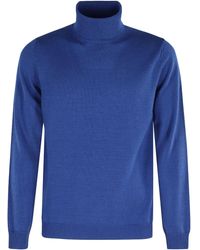 Roberto Collina - Turtleneck Ribbed Sweater - Lyst