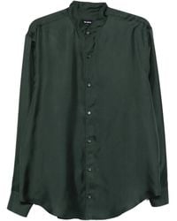 Giorgio Armani - Camisa de seda con cuello mao - Lyst