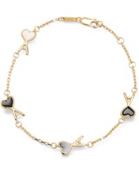 Ami Paris - Brass Bracelet With Hammered Ami De Coeur - Lyst