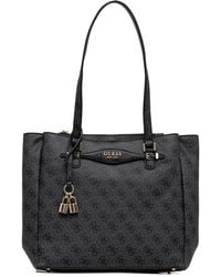 Guess - Borsa Tote Con Monogramma E Dettaglio Lucchetto - Lyst