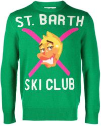 Mc2 Saint Barth - Duck Ski Club Intarsien-Pullover - Lyst