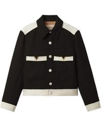 Valentino Garavani - Vlogo Signature Tweed Bomberjack - Lyst