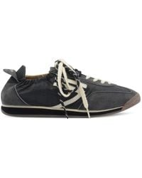PURAAI - Panther Logo-Patch Panelled Sneakers - Lyst