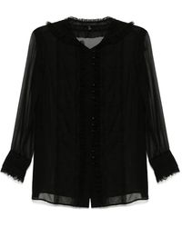 Shiatzy Chen - Organza Kanten Blouse - Lyst