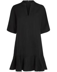 KARL LAGERFELD - Ruffled-Hem Shift Dress - Lyst