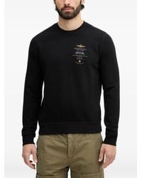 Aeronautica Militare - Embroidered Logo-Patch Sweater - Lyst