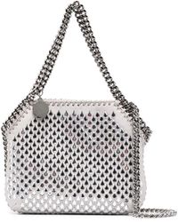 Stella McCartney - Falabella Crystal-embellished Mini Tote Bag - Lyst