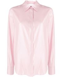 Genny - Satin Finish Silk-blend Shirt - Lyst