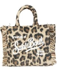Mc2 Saint Barth - Mini Vanity Leopard-Print Tote Bag - Lyst
