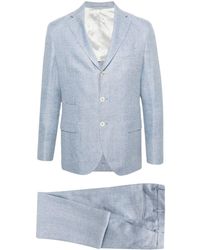 Eleventy - Single-breasted Linen Blend Suit - Lyst
