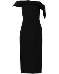 Roland Mouret - Robe Mi-Longue À Épaules Dénudées - Lyst