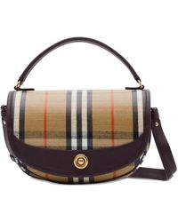 Burberry - Highlands Cotton Linen Blend Crossbody Bags - Lyst