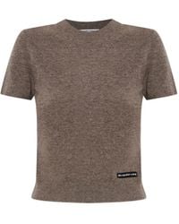 Alexander Wang - Gebreide Top Met Logo-Label - Lyst