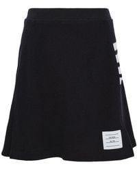 Thom Browne - Miniskirt With Four-Stripe Detail - Lyst