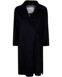 Maria Calderara - Crinkled-Finish Graphic-Print Coat - Lyst