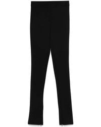 Patrizia Pepe - Logo-Plaque Leggings - Lyst