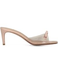 Red(V) - Bow-Detail Transparent Mules - Lyst