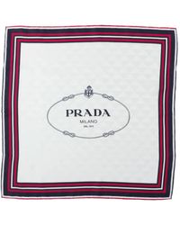 Prada - ロゴジャカード スカーフ - Lyst