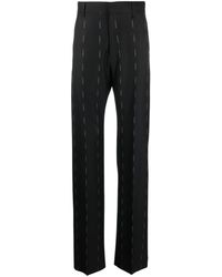 Givenchy - Logo-print Straight-leg Trousers - Lyst