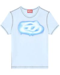 DIESEL - 'T-Uncuties-Long-S3' T-Shirt - Lyst
