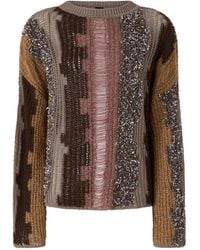 Pinko - Sequin Striped Sweater - Lyst