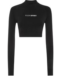 Philipp Plein - Cropped-Sport-Top Mit Reißverschluss - Lyst