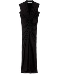 AllSaints - Ruched Jersey Maxi Dress - Lyst