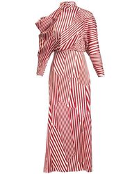 Silvia Tcherassi - Lisa Striped Midi Dress - Lyst