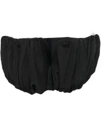 Self-Portrait - Ruched Strapless Top - Lyst