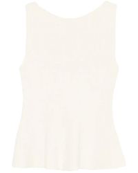 Rohe - Ribbed-Knit Peplum Top - Lyst