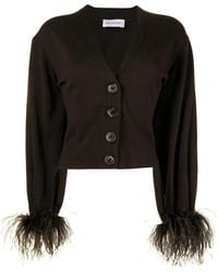 16Arlington - Kara Feather-Trim Cardigan - Lyst