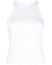 Sandro - Logo-embroidered Ribbed Tank Top - Lyst