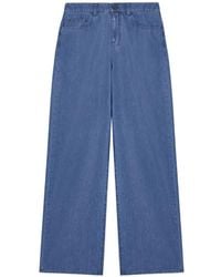 Emporio Armani - Eagle Club J8B Wide-Leg Turn-Up Jeans - Lyst