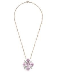 Irene Neuwirth - Gemmy Gem Mosaic Kunzite And Diamond Necklace - Lyst