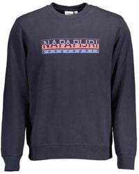 Napapijri - Logo-Print Crew-Neck Sweater - Lyst