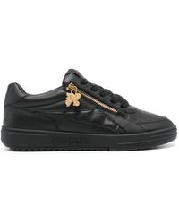 Palm Angels - University Zipped Leather Sneakers - Lyst
