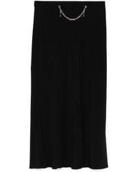 Patrizia Pepe - Jewel-Detail Midi Skirt - Lyst