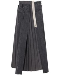 Kuro - Remake Mark Vi Denim Skirt - Lyst
