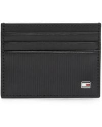 Tommy Hilfiger - Flag-Plaque Ribbed Card Holder - Lyst