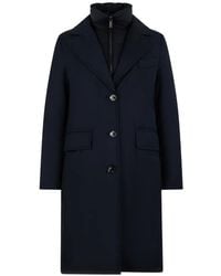 Moorer - Buttoned Coat - Lyst
