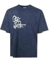 Off-White c/o Virgil Abloh - T-Shirt À Col Rond - Lyst