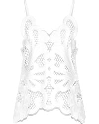 Dolce & Gabbana - Cut-Out Detailed Cotton Top - Lyst