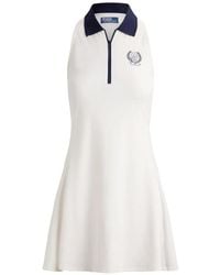 Polo Ralph Lauren - Wimbledon Logo Crest Quarter-Zip Dress - Lyst