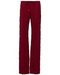Fisico - Cloqué-effect Straight Trousers - Lyst