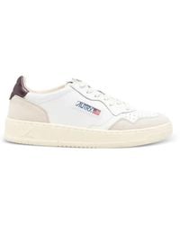 Autry - Leather Sneakers With Medalist Inserts - Lyst