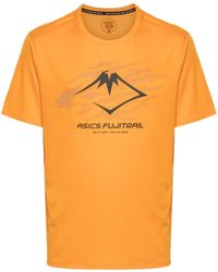 Asics - Fujitrail Logo-print T-shirt - Lyst