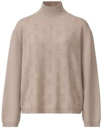 Fabiana Filippi - Bead-Embellished High-Neck Sweater - Lyst
